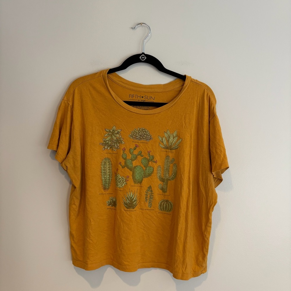 Fifth Sun Golden Cactus Succulent Tee